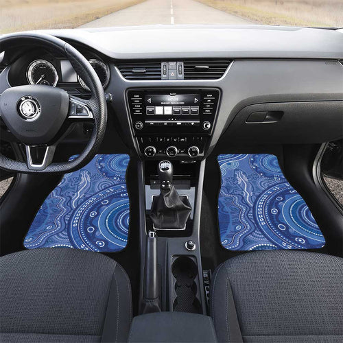 Australia Autism Awareness Car Mats Aboriginal Lizard Dot Painting