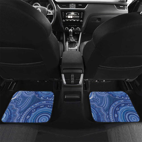 Australia Autism Awareness Car Mats Aboriginal Lizard Dot Painting