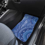 Australia Autism Awareness Car Mats Aboriginal Lizard Dot Painting