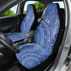 Australia Autism Awareness Car Seat Cover Aboriginal Lizard Dot Painting