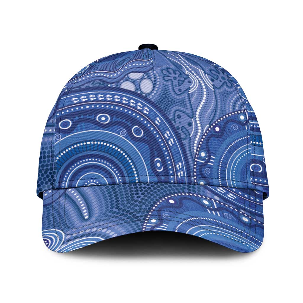 Australia Autism Awareness Classic Cap Aboriginal Lizard Dot Painting - Aussie Hoodie
