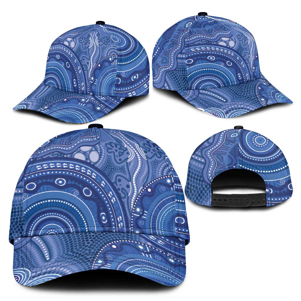 Australia Autism Awareness Classic Cap Aboriginal Lizard Dot Painting - Aussie Hoodie