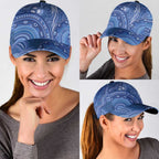 Australia Autism Awareness Classic Cap Aboriginal Lizard Dot Painting - Aussie Hoodie