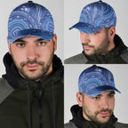 Australia Autism Awareness Classic Cap Aboriginal Lizard Dot Painting - Aussie Hoodie