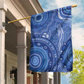 Australia Autism Awareness Garden Flag Aboriginal Lizard Dot Painting