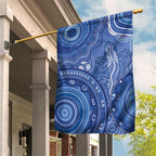 Australia Autism Awareness Garden Flag Aboriginal Lizard Dot Painting