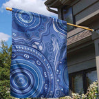 Australia Autism Awareness Garden Flag Aboriginal Lizard Dot Painting