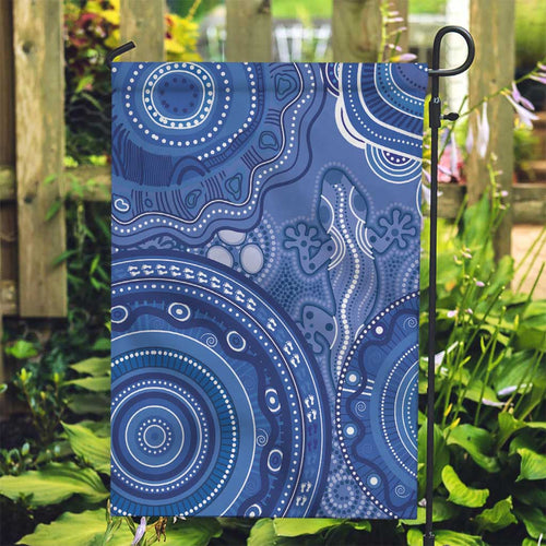 Australia Autism Awareness Garden Flag Aboriginal Lizard Dot Painting