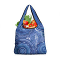 Australia Autism Awareness Grocery Bag Aboriginal Lizard Dot Painting