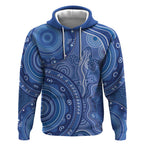 Australia Autism Awareness Hoodie Aboriginal Lizard Dot Painting
