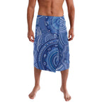 Australia Autism Awareness Lavalava Aboriginal Lizard Dot Painting