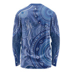 Australia Autism Awareness Long Sleeve Shirt Aboriginal Lizard Dot Painting