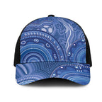 Australia Autism Awareness Mesh Trucker Cap Aboriginal Lizard Dot Painting - Aussie Hoodie