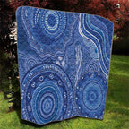 Australia Autism Awareness Quilt Aboriginal Lizard Dot Painting