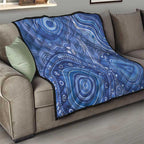 Australia Autism Awareness Quilt Aboriginal Lizard Dot Painting