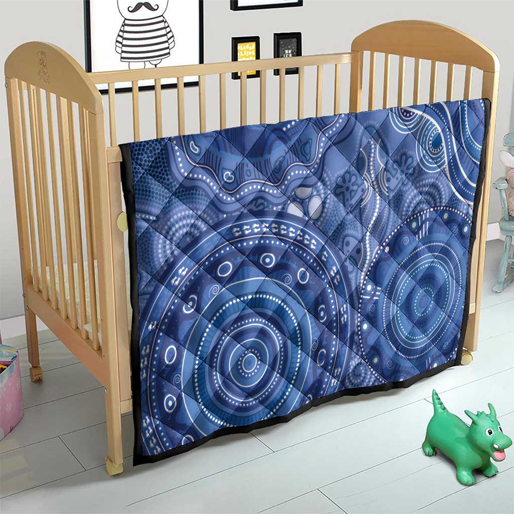Australia Autism Awareness Quilt Aboriginal Lizard Dot Painting