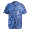 Australia Autism Awareness Rugby Jersey Aboriginal Lizard Dot Painting