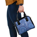 Australia Autism Awareness Shoulder Handbag Aboriginal Lizard Dot Painting