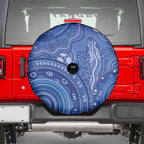 Australia Autism Awareness Spare Tire Cover Aboriginal Lizard Dot Painting