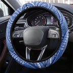 Australia Autism Awareness Steering Wheel Cover Aboriginal Lizard Dot Painting
