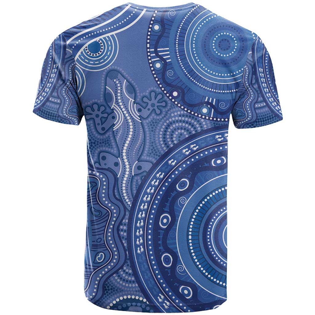 Australia Autism Awareness T Shirt Aboriginal Lizard Dot Painting