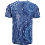 Australia Autism Awareness T Shirt Aboriginal Lizard Dot Painting