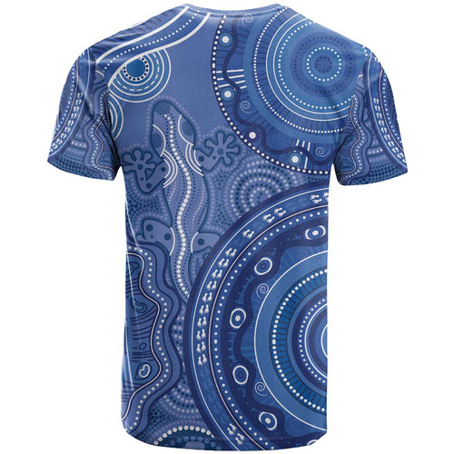 Australia Autism Awareness T Shirt Aboriginal Lizard Dot Painting