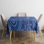 Australia Autism Awareness Tablecloth Aboriginal Lizard Dot Painting