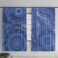 Australia Autism Awareness Window Curtain Aboriginal Lizard Dot Painting