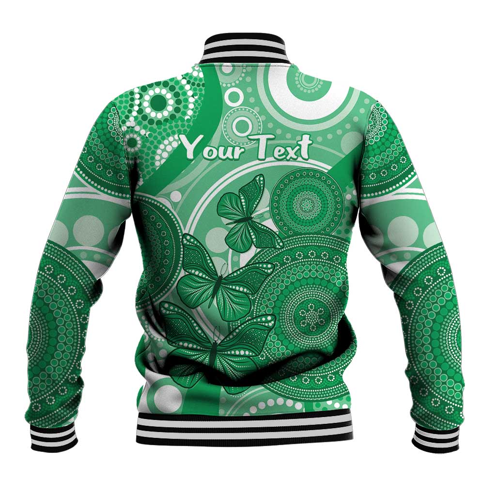 Personalised Australia Mental Health Awareness Month Baseball Jacket Your Mind Matter Aboriginal Art
