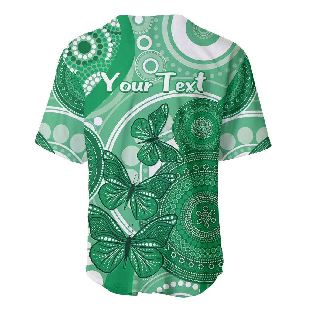 Personalised Australia Mental Health Awareness Month Baseball Jersey Your Mind Matter Aboriginal Art