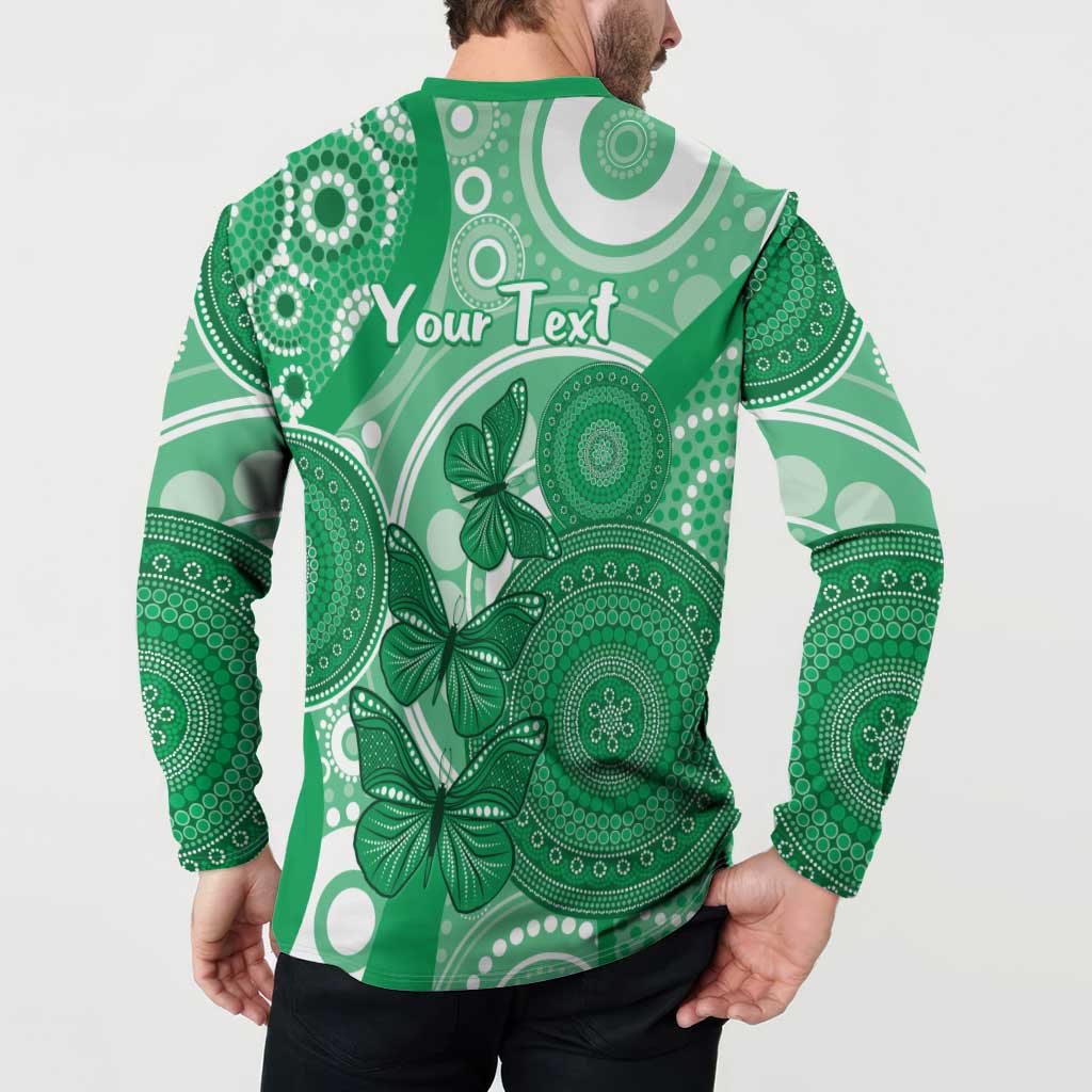 Personalised Australia Mental Health Awareness Month Button Sweatshirt Your Mind Matter Aboriginal Art