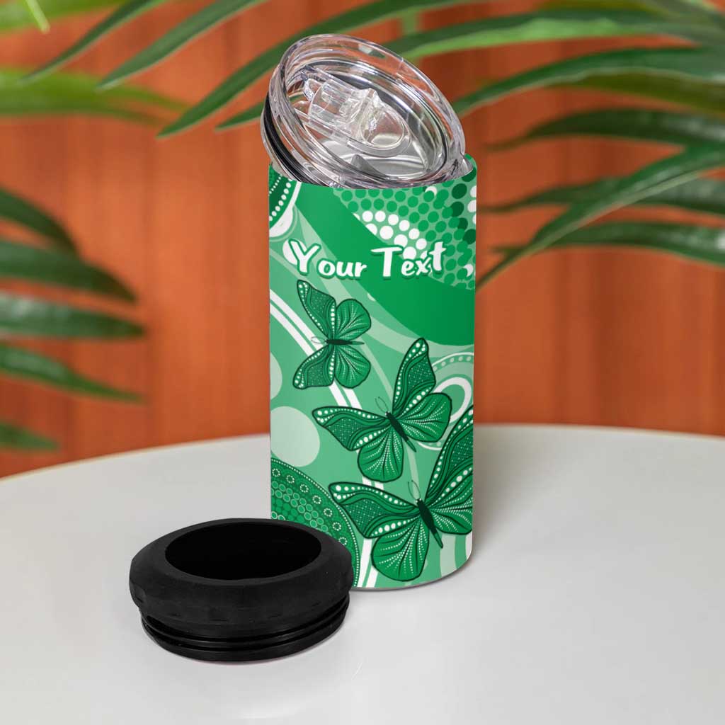 Personalised Australia Mental Health Awareness Month 4 in 1 Can Cooler Tumbler Your Mind Matter Aboriginal Art