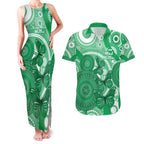 Personalised Australia Mental Health Awareness Month Couples Matching Tank Maxi Dress and Hawaiian Shirt Your Mind Matter Aboriginal Art