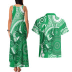 Personalised Australia Mental Health Awareness Month Couples Matching Tank Maxi Dress and Hawaiian Shirt Your Mind Matter Aboriginal Art