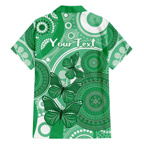 Personalised Australia Mental Health Awareness Month Family Matching Long Sleeve Bodycon Dress and Hawaiian Shirt Your Mind Matter Aboriginal Art