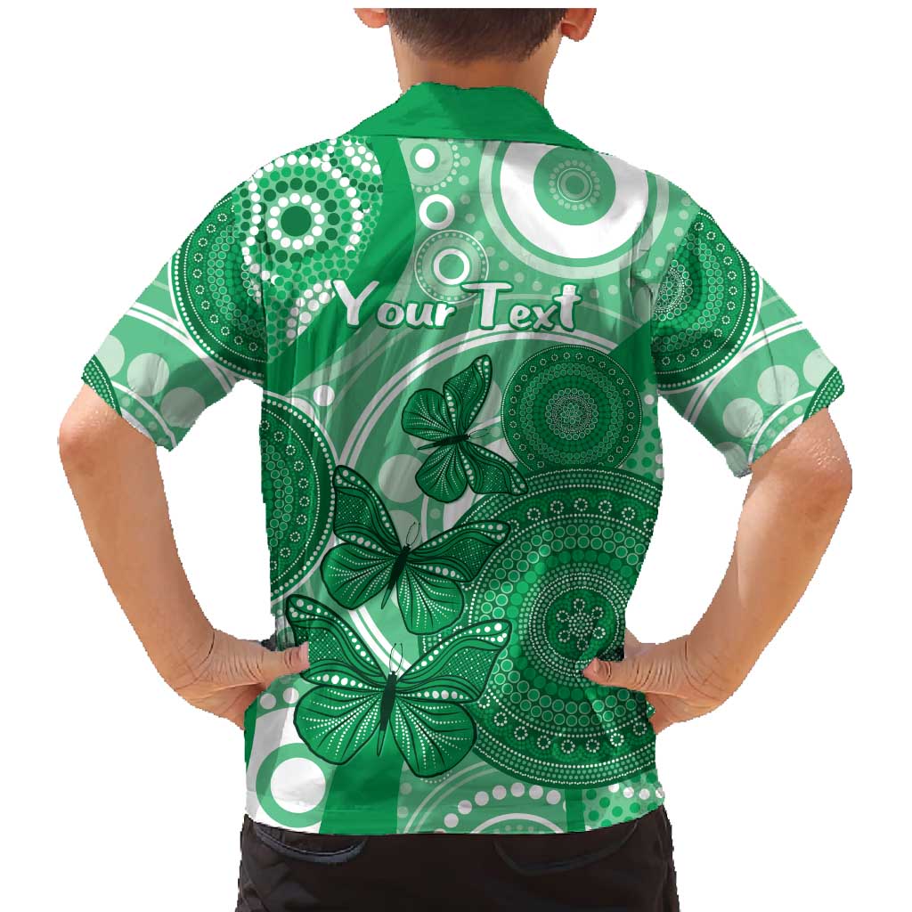 Personalised Australia Mental Health Awareness Month Family Matching Mermaid Dress and Hawaiian Shirt Your Mind Matter Aboriginal Art