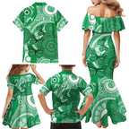 Personalised Australia Mental Health Awareness Month Family Matching Mermaid Dress and Hawaiian Shirt Your Mind Matter Aboriginal Art