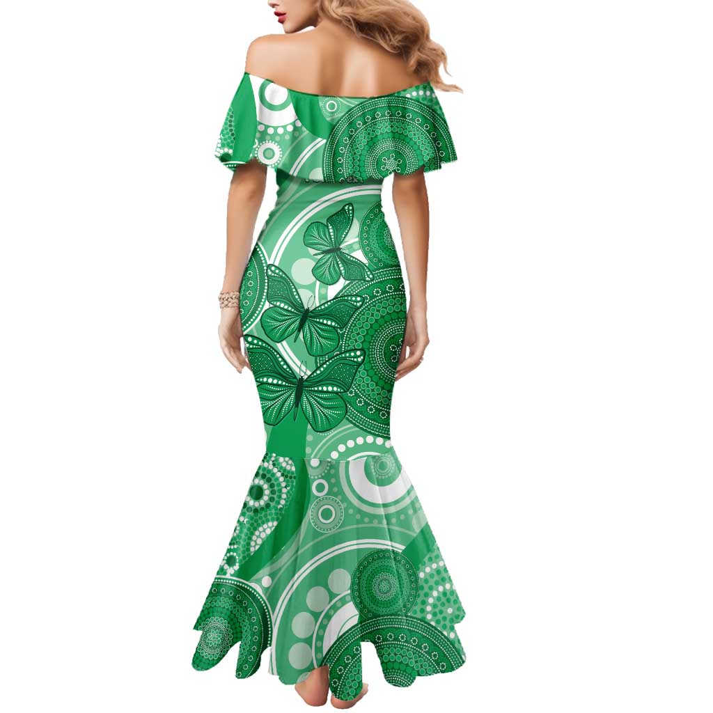 Personalised Australia Mental Health Awareness Month Family Matching Mermaid Dress and Hawaiian Shirt Your Mind Matter Aboriginal Art