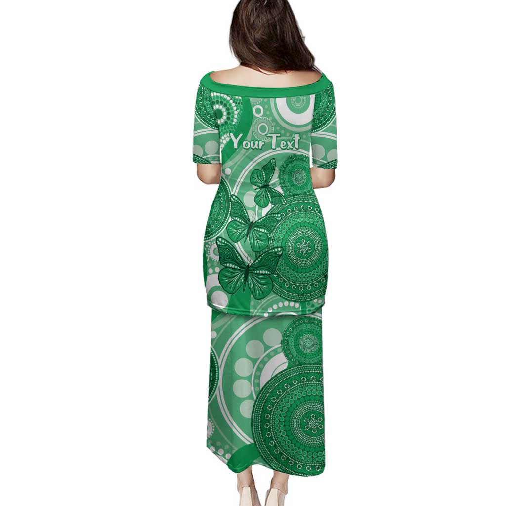 Personalised Australia Mental Health Awareness Month Family Matching Puletasi and Hawaiian Shirt Your Mind Matter Aboriginal Art