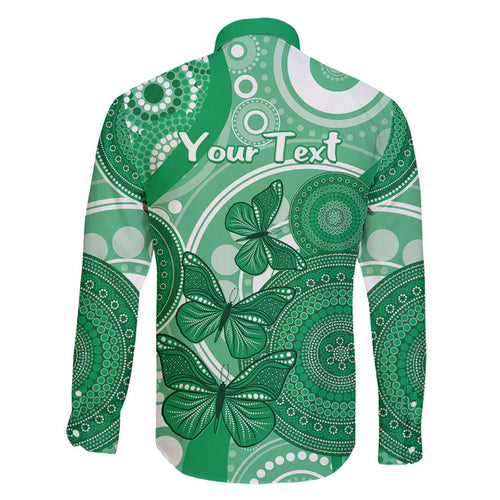 Personalised Australia Mental Health Awareness Month Family Matching Short Sleeve Bodycon Dress and Hawaiian Shirt Your Mind Matter Aboriginal Art