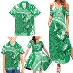 Personalised Australia Mental Health Awareness Month Family Matching Summer Maxi Dress and Hawaiian Shirt Your Mind Matter Aboriginal Art