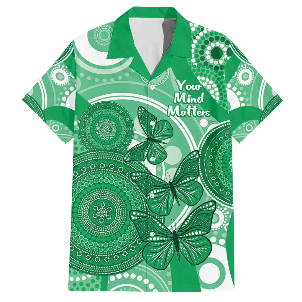 Personalised Australia Mental Health Awareness Month Hawaiian Shirt Your Mind Matter Aboriginal Art