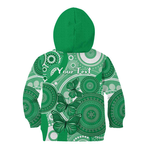Personalised Australia Mental Health Awareness Month Kid Hoodie Your Mind Matter Aboriginal Art