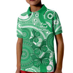 Personalised Australia Mental Health Awareness Month Kid Polo Shirt Your Mind Matter Aboriginal Art