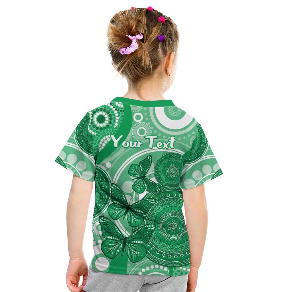 Personalised Australia Mental Health Awareness Month Kid T Shirt Your Mind Matter Aboriginal Art