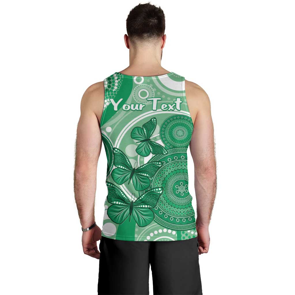 Personalised Australia Mental Health Awareness Month Men Tank Top Your Mind Matter Aboriginal Art