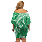 Personalised Australia Mental Health Awareness Month Off Shoulder Short Dress Your Mind Matter Aboriginal Art