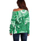 Personalised Australia Mental Health Awareness Month Off Shoulder Sweater Your Mind Matter Aboriginal Art