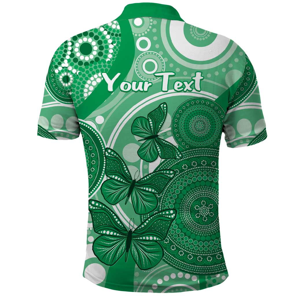 Personalised Australia Mental Health Awareness Month Polo Shirt Your Mind Matter Aboriginal Art